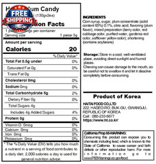 Plum Flavor Hard Candy, Sweet & Tangy, Juicy Taste, 4.59 Oz (130G) X 2-Pack