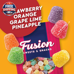 Gum Drops Candy 2 Pound Bag – Strawberry, Orange, Grape, Lime & Pineapple | Asso