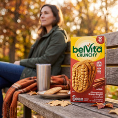 BelVita Breakfast Biscuit, Cinnamon Brown Sugar, 1.76 oz, 30-count