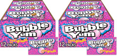 Cotton Candy Flavored Chewy, Bubble Gum Packs, 2.82 Oz (12 Count)