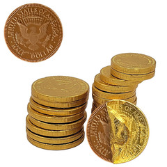 Fruidles Milk Chocolate Gold Coins – Nut Free – Made with Premium Belgian Chocol