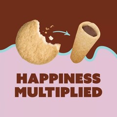 MUDDY BITES Hazelnut Cocoa Shortbread Filled Cookie Cone Snacks NET WT (3.5 OZ)