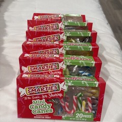 Smarties Assorted Fruit Mini Candy Canes 6 Boxes=120PC Total BB 06/27