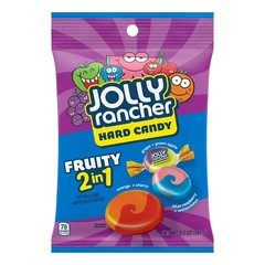 Jolly Rancher 2-in-1 Fruit Flavored Hard Candy, Bag 6.5 oz (2 pack)