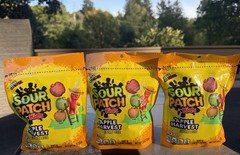 Sour Patch Kids Apple Harvest 10 Oz 3-Pack Apple Cranberry Caramel SEASONAL NEW