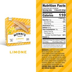 Nonni’s Limone Biscotti, Individually 1-Pack (6.88 Ounces), Yellow, White