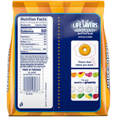 Life Savers Butter Rum Hard Candy Wrapped, Sharing Size – FREE SHIPPING
