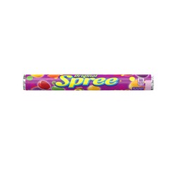 Spree Rolls Original, Fruit Flavors Chewy & Tart Candy, 1.77-Ounce (Pack of 36)