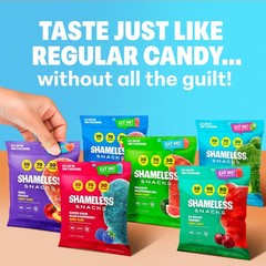 Shameless Snacks Sour Candy & Fruit – Gummy 6 Count (1 Pack)