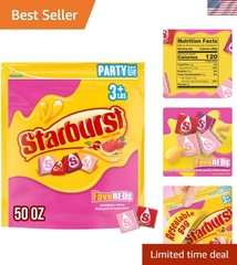FaveREDS 50oz Assorted Fruit Chews – Individually Wrapped for Any Celebration