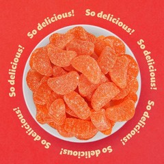 Orange Slices Jelly Candy – 2 lb Bag – Sugar-Dusted – Gelatin-Free