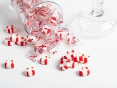 Soft Peppermint Puffs Candy – Individually Wrapped Mints, 52 oz Tub, Sweet Treat