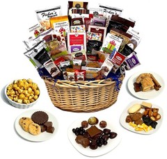 Custom Gift Basket Handmade with gourmet chocolates, cookies, snacks, and candy!