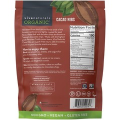 Organic Cacao Nibs, 2 lb Bag (907g) – Keto Friendly and Vegan Unsweetened Chocol