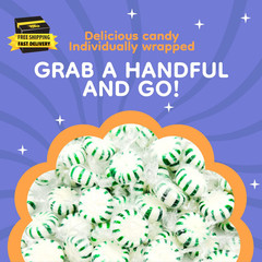 Starlight Spearmint Mints | 1 Pound Bag – Approx. 85 Count | Old Fashioned Hard