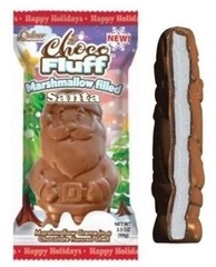 Christmas Palmer Choco Fluff Marshmallow Filled Santa 3.5oz-Brand New-SHIP 24 HR