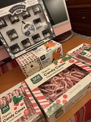 Christmas in July Party Lot Organic Whole Foods Candy Canes coffee tea preserves