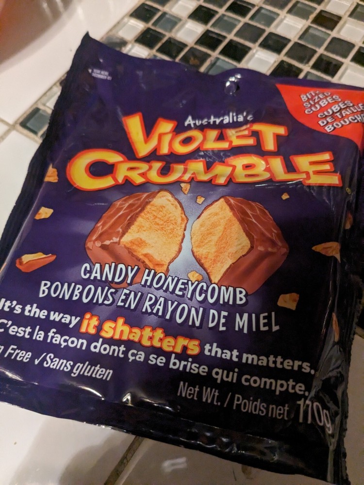 Australia’s Violet Crumble 170g Bite-Sized Cubes – Made in Australia, 6oz