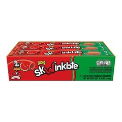 Lucas Skwinklote Watermelon Flavor Sweet and Sour Candy Strip, 1.41oz – 6 Pieces