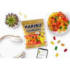 HARIBO Goldbears Gummy Bears Original Assorted Fruit Flavor Candy Gummies, 28.8