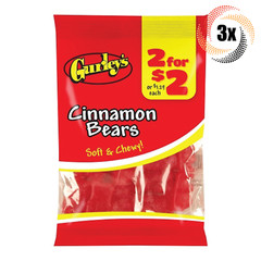 3x Bags Gurley’s Cinnamon Bears Soft Chewy Candy | 2.75oz | Fast Shipping