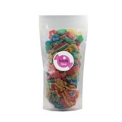Sour Every Flavor Mixed Gummy Belts Candy 1 Pound (Blueberry, Apple, Mango, W…