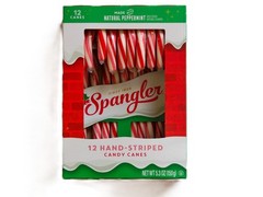 Two 12 Count Packs- 24 Total Spangler Natural Peppermint Candy Canes Fresh
