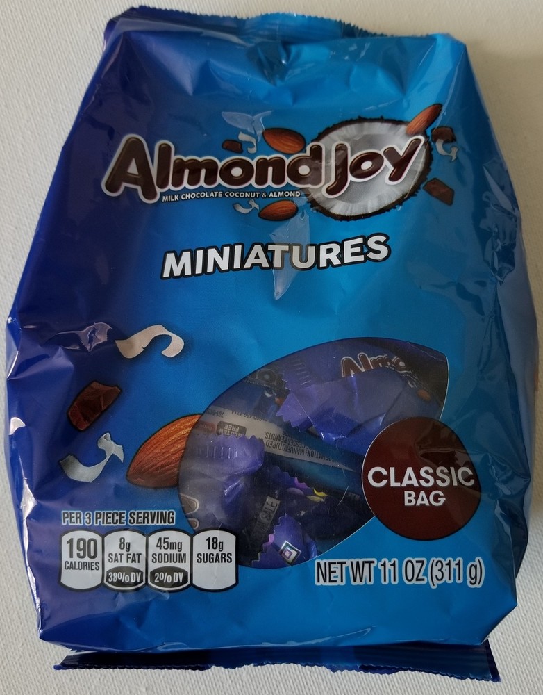 NEW ALMOND JOY MINIATURES COCONUT ALMOND CHOCOLATE CANDIES