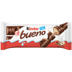 Kinder BUENO Milk Chocolate/Hazelnut Cream Candy Bars 43g/1.5oz