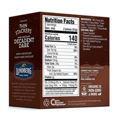 Rice Cake Decadent Dark Chocolate Organic Gluten Free 3.3 Ounce Pack of 6