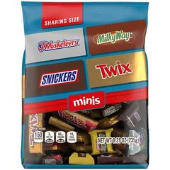 SNICKERS,TWIX MORE MINI CHOC CANDIES VARIETY PACK 8.31oz BAG – PACK OF 3