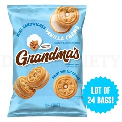 Grandma’s Cookies Sandwich Cremes Vanilla Flavored Cookies 3.71oz Lot of 24