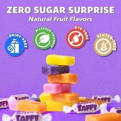 Zaffi Keto Taffy Sugar Free Candy – Dye Free, 5 Ounce (Pack of 1), Orange