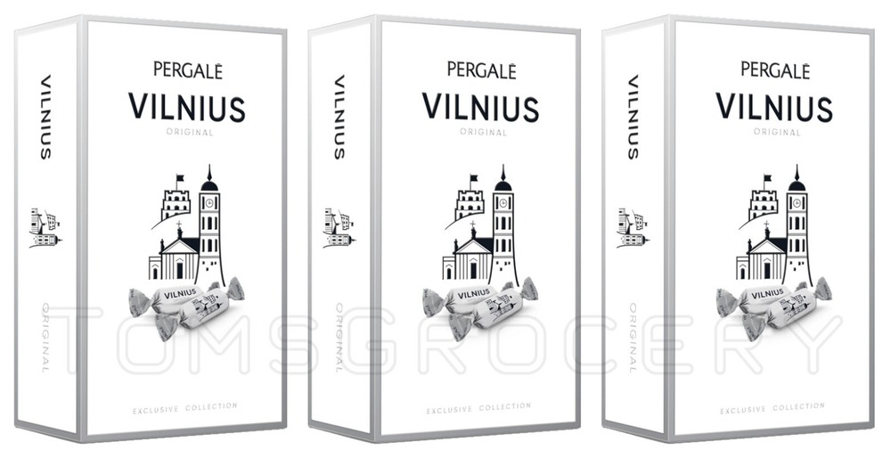 3 PERGALE VILNIUS Vodka Liqueur Filled Chocolate Candies Sweets Boxes 170g 6oz