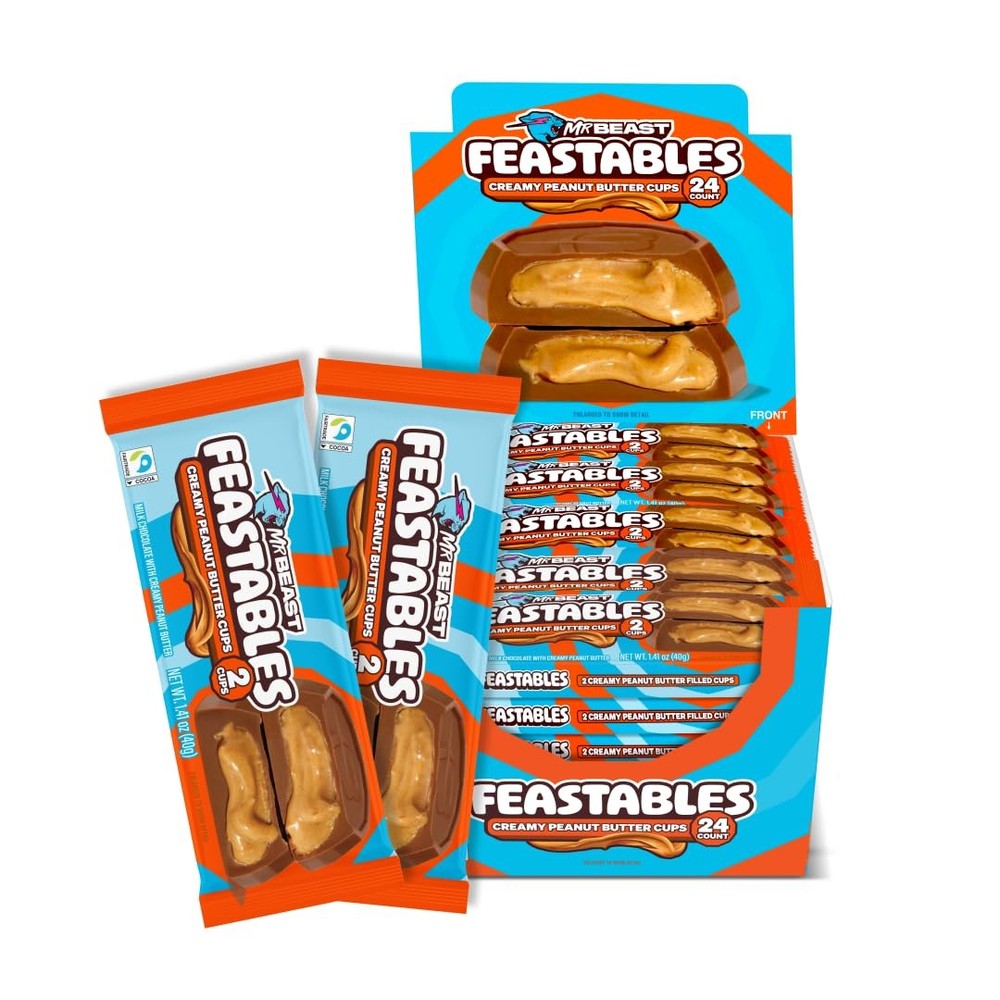 Peanut Butter Cups – Milk Chocolate Treats for Snacks, Gifts, or Desserts, 24