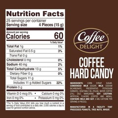 Coffee Delight Hard Candy – Rich Flavor, 200 Count, Individually Wrapped Treats