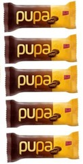 25 x PUPA COFFEE Flavor Chocolate Bars Retro European Candy Sweet Treats 30g