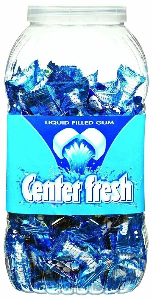 Center Fresh Spearmint Centre-filled Chewing Gum Jar cool breath 210 pcs FRSP