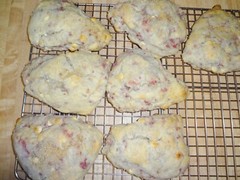 TENDER HOMEMADE WHITE CHOCOLATE RASPBERRY SCONES (14 SCONES)