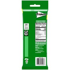 Trident Spearmint Sugar-Free Chewing Gum, 3 Packs 14 Count (Pack of 3), Green