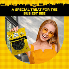 Beehive Dutch Licorice Drops – 5.2Oz Bag – Sweet Honey Black Licorice Candy – Du
