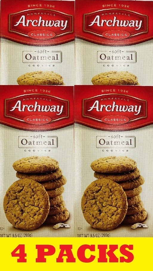 4x Archway Homestyle Classics Soft Oatmeal Cookies 9.5 Oz FREE SHIP – 4 BOXES