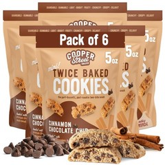 COOPER STREET Twice Baked Cinnamon Chocolate Biscotti Cookies Crispy Mini Bi…