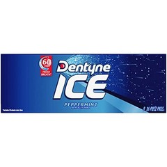 Dentyne Ice Sugar Free Gum (Peppermint 16 Piece Pack of 9)