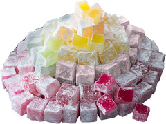 Cerez Pazari Turkish Delight with Rose, Orange and Lemon Mix Flavours 8.1 Oz Gou