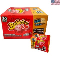 Delicious Strawberry Bubble Gum 50 Count Pack – Kids’ Flavorful Treats