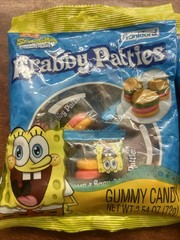 2 Spongebob Squarepants Krabby Patties Gummy Candy Packs. 2.54 Oz