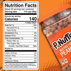 PNuttles Butter Toffee Covered Peanuts, Sweet Salty Snack, Nuts, Made in USA,…