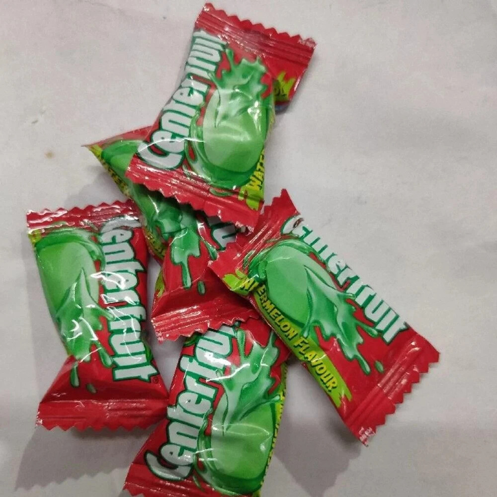 Center Fruit watermelon Flavor Liquid Filled Chewing Gum endless juicy tasty