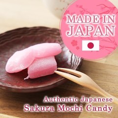 Japanese Sakura Mochi Candy – Soft & Chewy Cherry Blossom Rice Cakes, 2 Packs